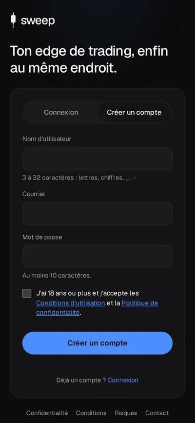 Crée ton compte